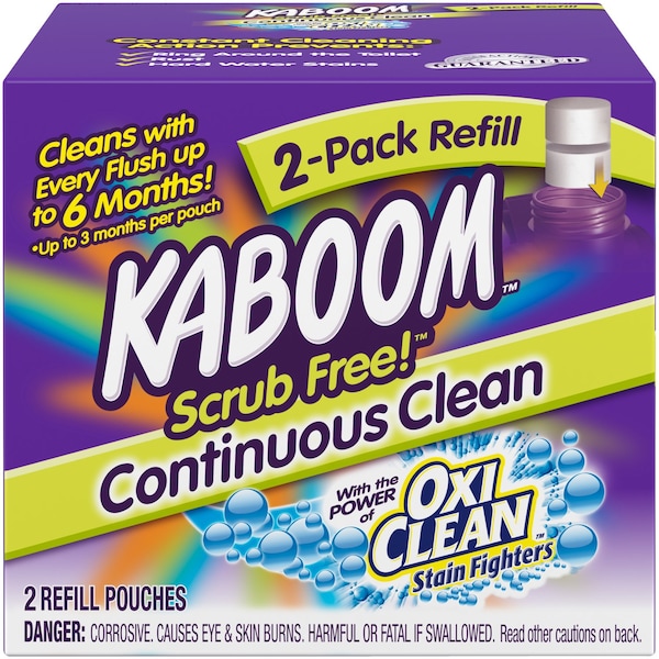 Limpiador de taza de baño sin frotar con aroma fresco Kaboom Kaboom Tableta de 2 oz - 35261
