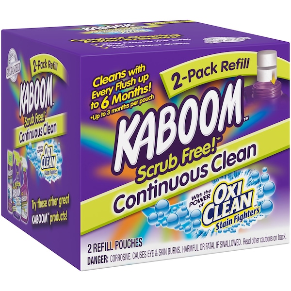 Limpiador de taza de baño sin frotar con aroma fresco Kaboom Kaboom Tableta de 2 oz - 35261