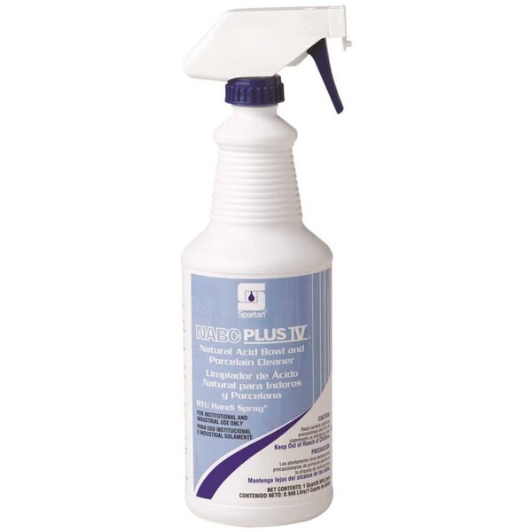 Limpiador de baños con aroma floral NABC Plus IV de 1 cuarto de galón de Spartan Chemical - 331003
