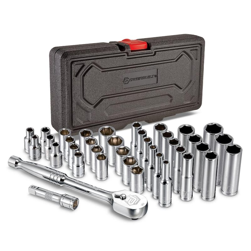 Powerbuilt 38 Piezas 1/4 Pulgadas Juego de Herramientas Mecánicas - 642450