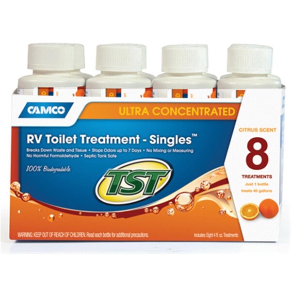 Tratamiento químico para inodoro de 4 oz Camco 41191, paquete de 8 - CA577170