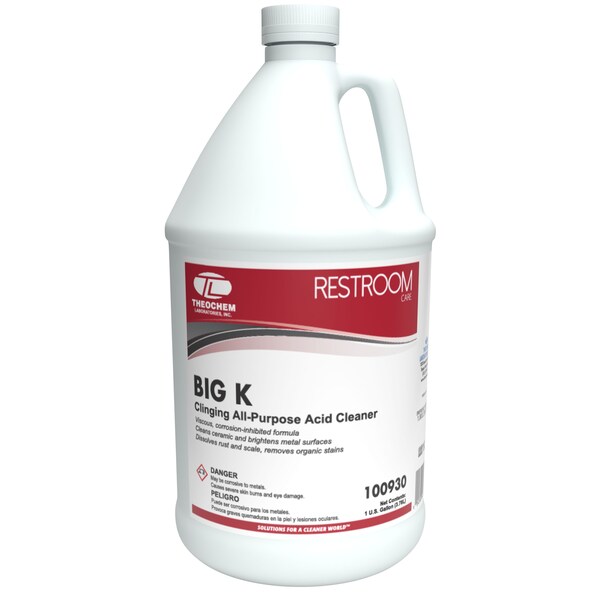 Theochem BIG K - 4/1 GL CASE, Limpiadores Ácidos, 4PK - 100930-99990-7G