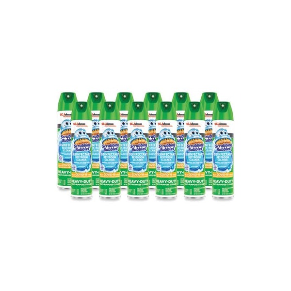 Sc Johnson ScrubbingB, DESINFECTANTE PARA BAÑOS II, AROMA LIMPIO Y FRESCO, LATA DE AEROSOL DE 25 OZ - 313358EA