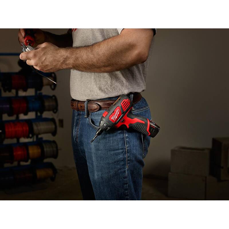 Milwaukee M12 12V Destornillador inalámbrico de iones de litio de 1/4 de pulgada con hexágono (herramienta solamente) - 2401-20