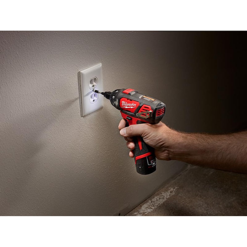 Milwaukee M12 12V Destornillador inalámbrico de iones de litio de 1/4 de pulgada con hexágono (herramienta solamente) - 2401-20