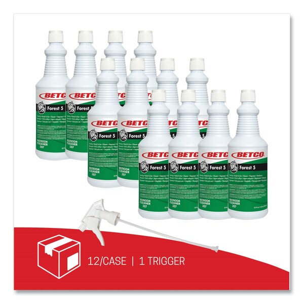 Betco Forest 5, Aroma a Menta, Botella de 32 oz, 12 unidades - 3071200
