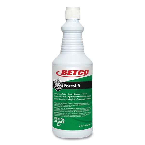 Betco Forest 5, Aroma a Menta, Botella de 32 oz, 12 unidades - 3071200