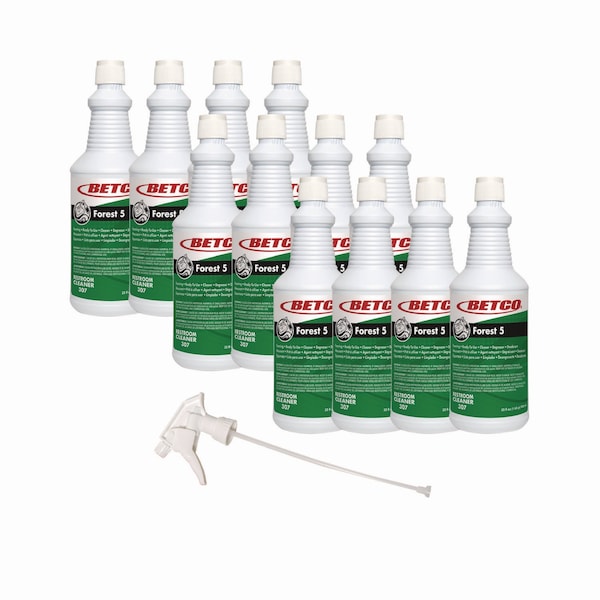 Betco Forest 5, Aroma a Menta, Botella de 32 oz, 12 unidades - 3071200