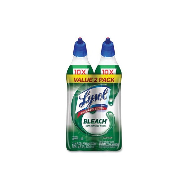 Reckitbenc LYSOL, Limpiador desinfectante para tazas de baño con lejía, 24 oz, paquete de 8 - 96085