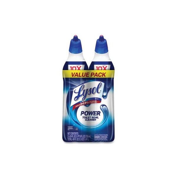 Reckitbenc LYSOL, Limpiador desinfectante para taza de baño, aroma a wintergreen, botella de 24 oz, 2 piezas - 98016PK
