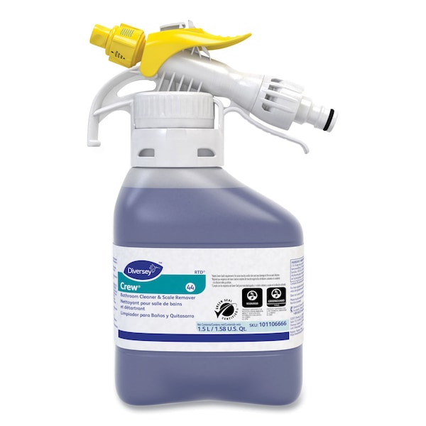 Limpiador de baños y removedor de sarro Diversey Crew, Líquido, Botella de 1.5 L, 2PK - 101106666