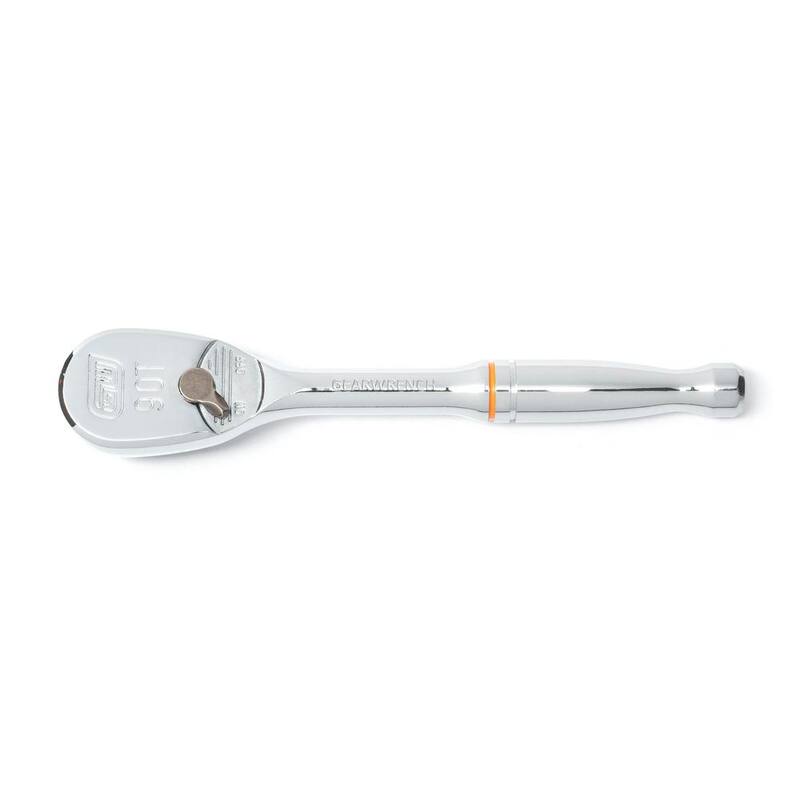 Llave de trinquete y juego de dados estándar/profundos GEARWRENCH de 1/4 de pulgada con estuche de almacenamiento (26 piezas) - 80312DD.