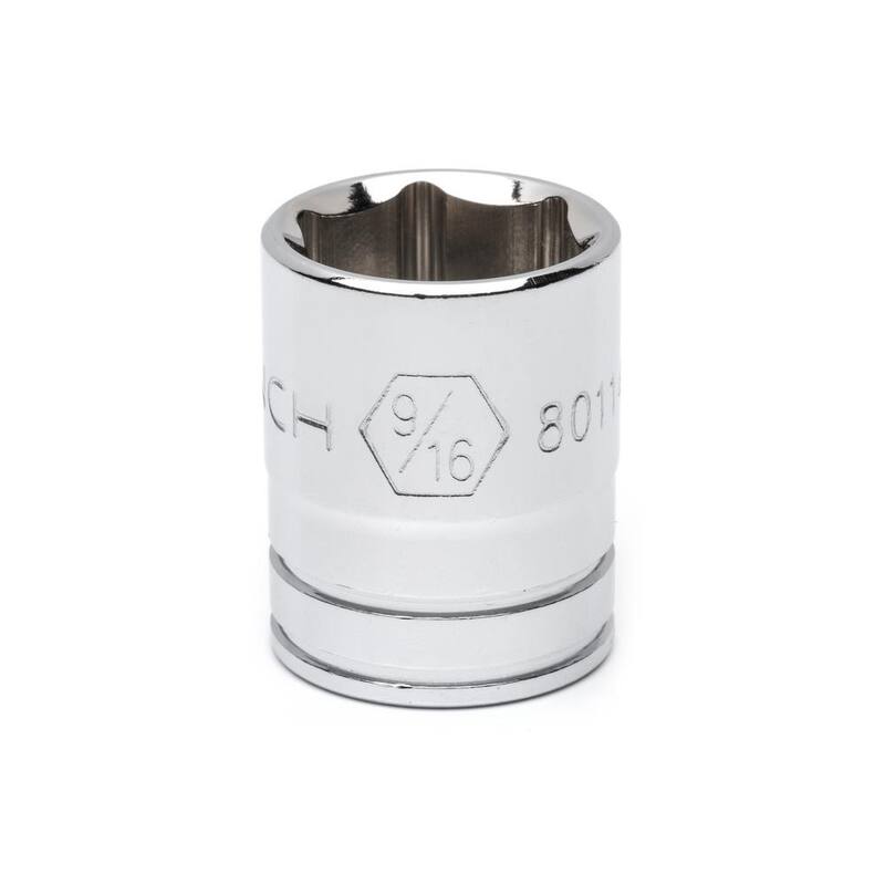 Llave de trinquete y juego de dados estándar/profundos GEARWRENCH de 1/4 de pulgada con estuche de almacenamiento (26 piezas) - 80312DD.