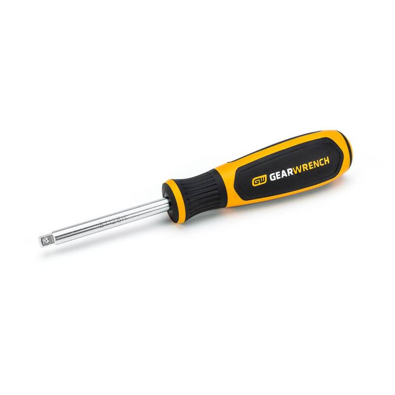 Llave de trinquete y juego de dados estándar/profundos GEARWRENCH de 1/4 de pulgada con estuche de almacenamiento (26 piezas) - 80312DD.