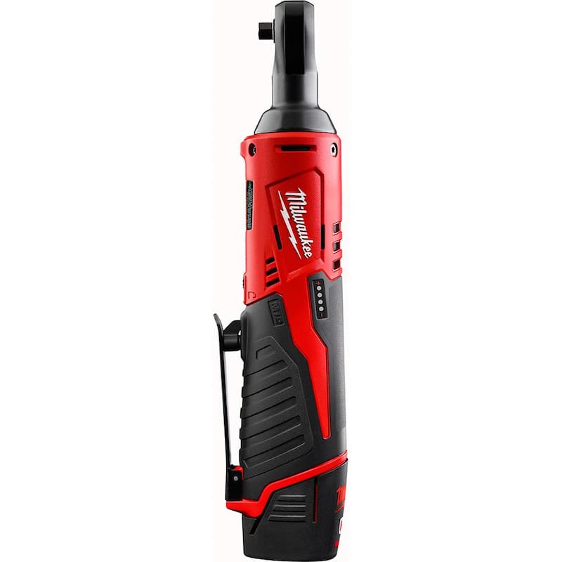 Kit combo Milwaukee M12 12V, destornillador inalámbrico de 1/4 de pulgada con hexágono y trinquete de 1/4 de pulgada (2 herramientas) - 2401-22-2456-20.