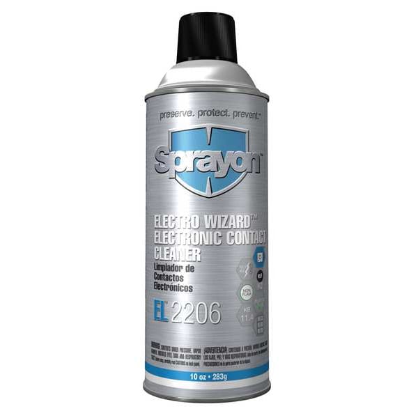 Limpiador de contacto en aerosol Sprayon, lata de aerosol de 10 oz, líquido - SC2206000