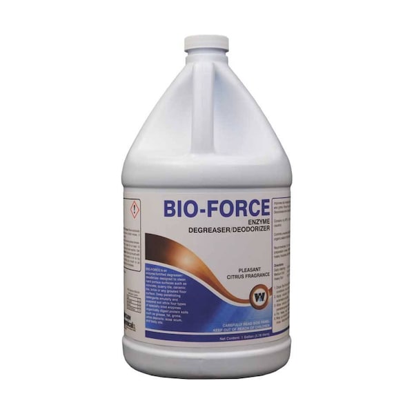 Desengrasante/Desodorizante de Enzimas Bio-Force de Warsaw Chemical, Aroma a Cítricos, 1 galón, 4PK