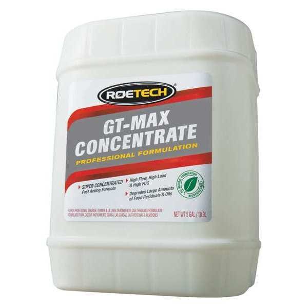 Tratamiento para Trampa de Grasa Roetech Max, Bidón de 5 Galones, Líquido, Color Beige Claro - GTM-LC-5-1