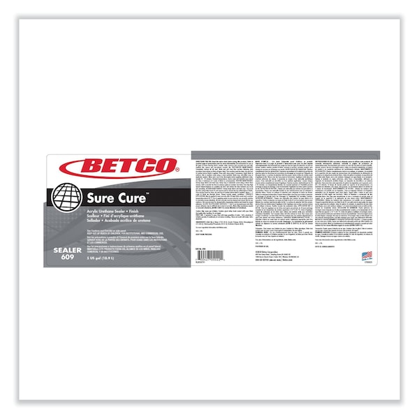 Betco Limpiadores y Detergentes, 5 galones Bag-in-Box, Líquido - 609B500