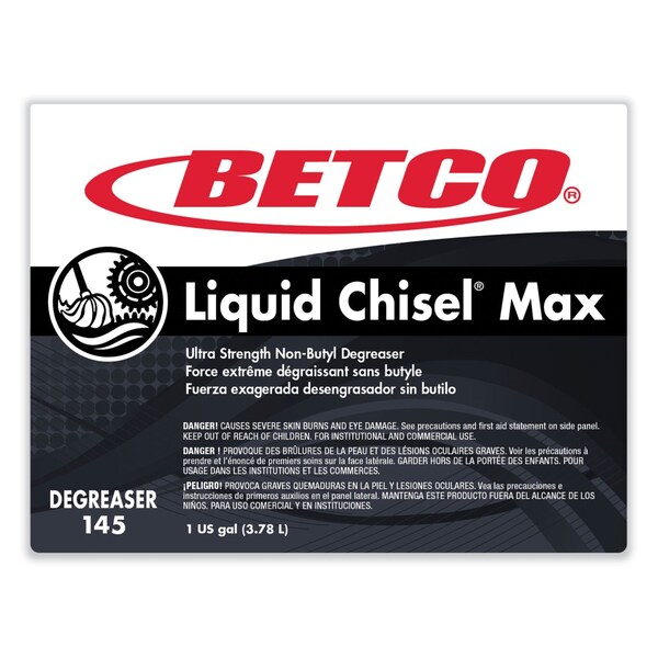 Betco Limpiadores y Detergentes, Botella de 1 galón, Líquido, 4 PK - 1450400