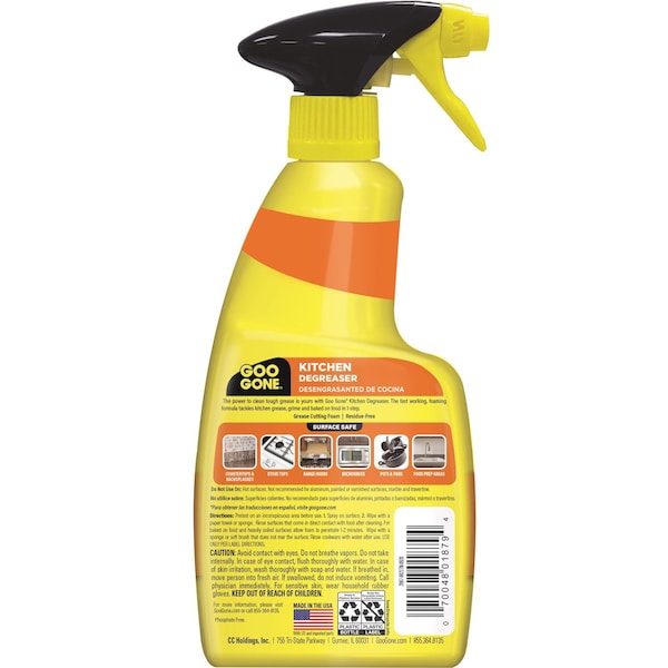 Weiman Products Goo Gone Limpiador de Grasa para Cocina con Aroma a Cítricos 14 oz Líquido - 2047