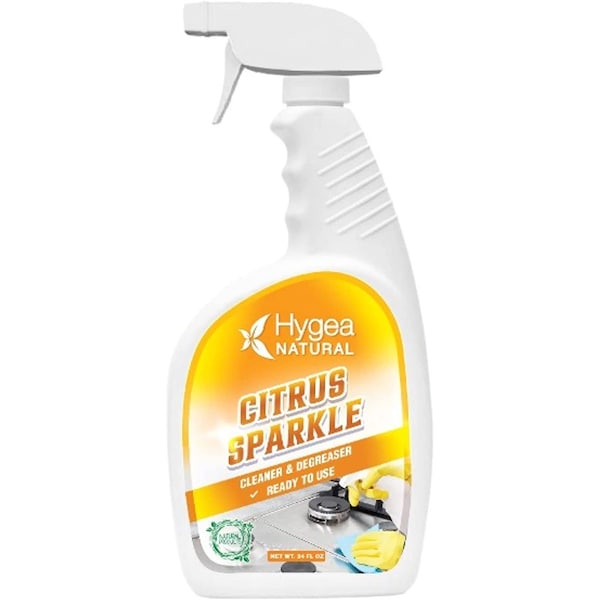 Limpiador desengrasante natural Citrus Sparkle listo para usar 24 oz - HN-3004