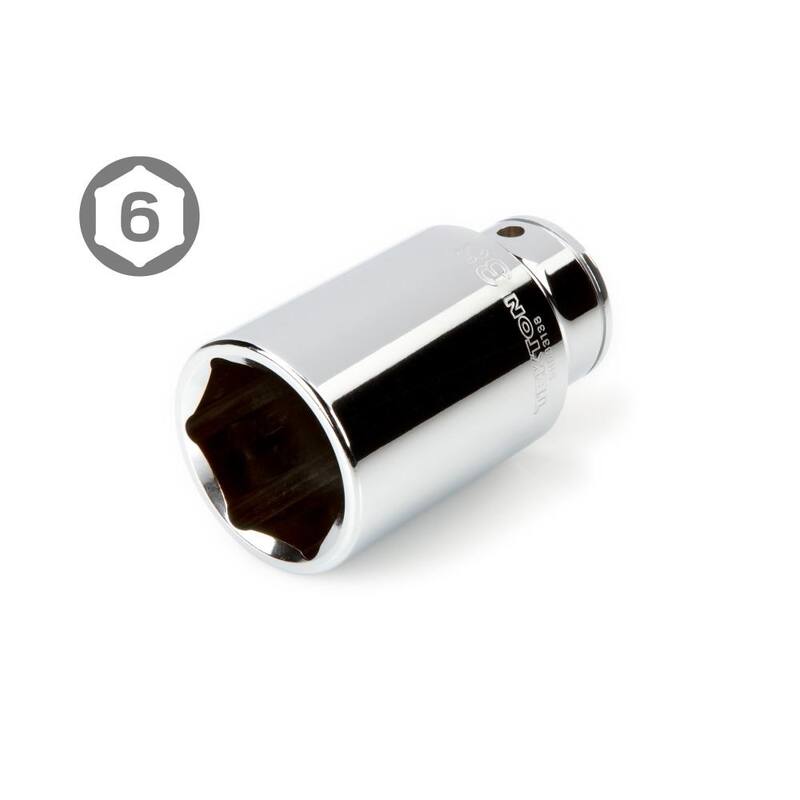Juego de dados y trinquete TEKTON de 3/4 de pulgada de unidad profunda de 6 puntas de 19 mm a 50 mm (27 piezas) - SKT35206
