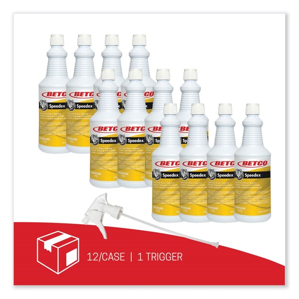 Betco Limpiadores y Detergentes, Botella rociadora de 32 oz, Líquido, 12 unidades - 1731200