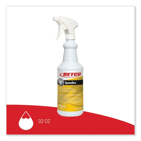 Betco Limpiadores y Detergentes, Botella rociadora de 32 oz, Líquido, 12 unidades - 1731200