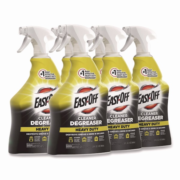 Easy-Off Limpiador/Degrasador Heavy Duty, Botella de 32 oz con Gatillo, Líquido, Transparente, 6 Piezas - 62338-99624