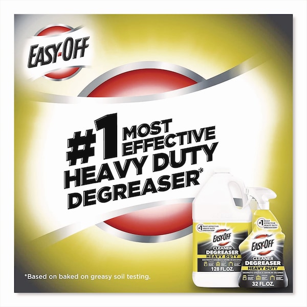 Easy-Off Limpiador/Degrasador Heavy Duty, Botella de 32 oz con Gatillo, Líquido, Transparente, 6 Piezas - 62338-99624