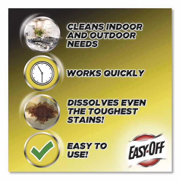 Easy-Off Limpiador/Degrasador Heavy Duty, Botella de 32 oz con Gatillo, Líquido, Transparente, 6 Piezas - 62338-99624