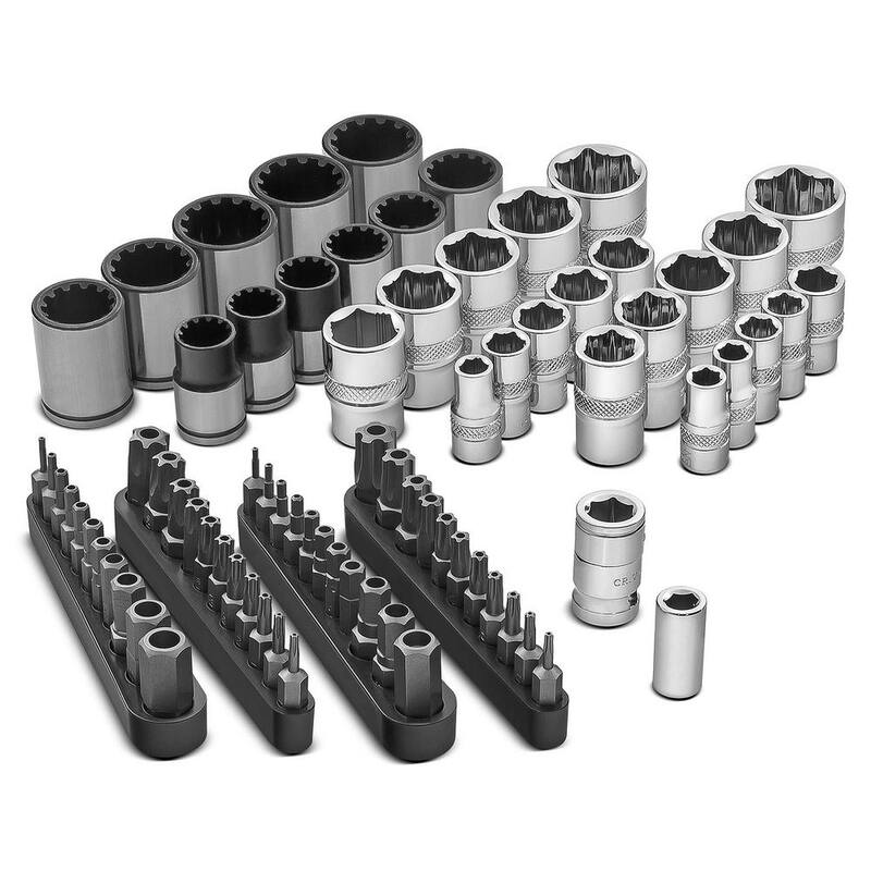 Juego de 81 piezas de Powerbuilt para soluciones de enchufes y puntas para sujetadores especiales y dañados - 240152