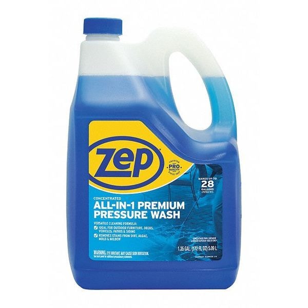 Concentrado para lavadora a presión Zep, galón 1.35, líquido, azul, paquete de 4 - ZUPPWC160