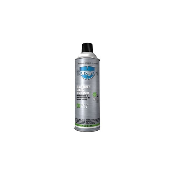 Limpiador desengrasante en aerosol Krylon Sprayon CD757 con aroma cítrico, Tamaño: 20 oz - Peso neto 16 oz - SC0757000