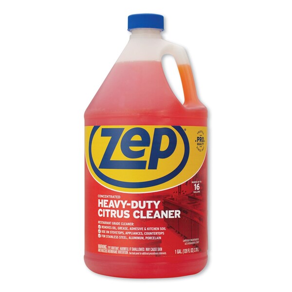 Desengrasante de alta resistencia Zep, bote de 1 galón, líquido, naranja, 4 paquetes - ZUCIT128