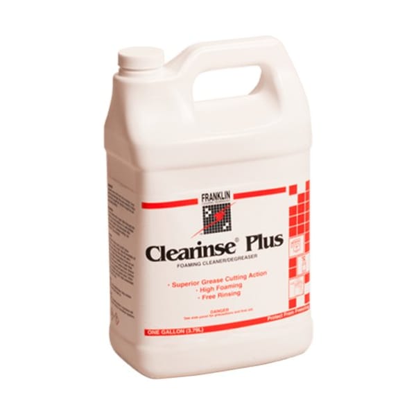 Limpiador/desengrasante espumoso Clearinse Plus de Franklin Cleaning Technology, botella de 1 Galón - F213622-EA