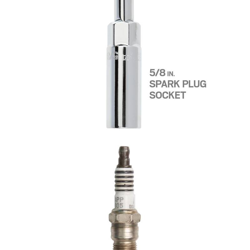 Set de llaves de vaso y trinquete de 6 puntos TEKTON de 3/16 pulg. a 3/4 pulg., de 1/4 pulg. y 3/8 pulg. (45 piezas) (5 mm a 19 mm) - SKT95301.