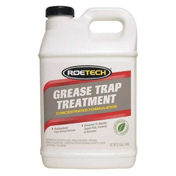 Tratamiento para trampas de grasa Roetech, 2.5 galones, líquido, color beige claro - GTT-LC-2.5-1