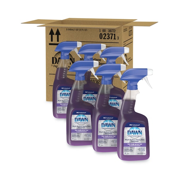 Dawn Professional Limpiadores y Detergentes, Botella de 32 oz con rociador gatillo, líquido, paquete de 6 - 07308