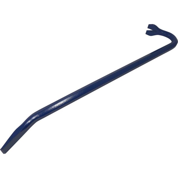 Gray Tools Goose Neck Wrecking Bar, 3/4" Shank X 24" Long, Royal Blue Paint - WB24