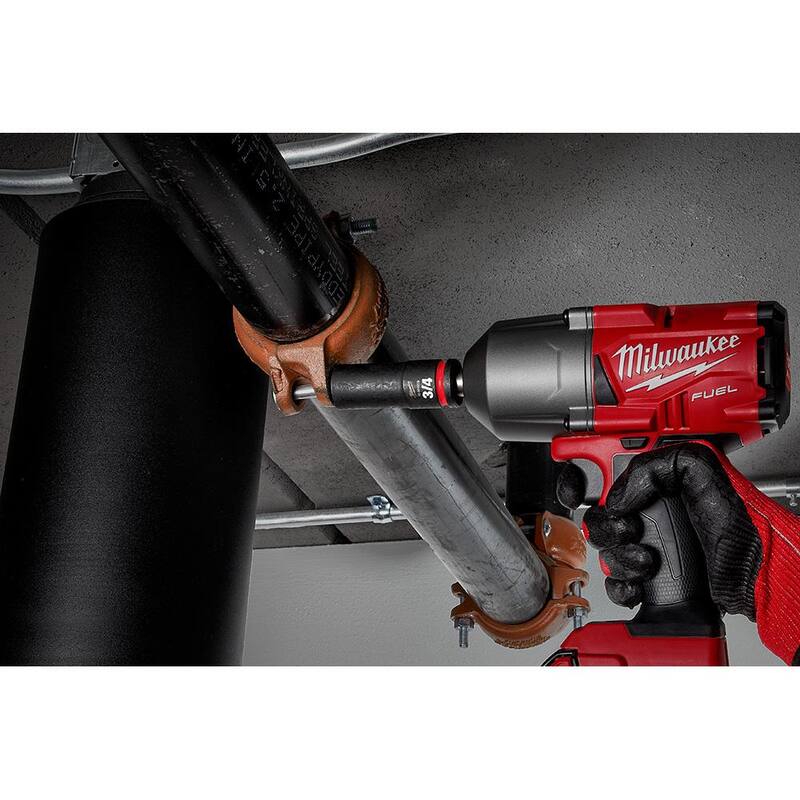 Juego de 9 piezas de dados de impacto de 1/2 pulg. Milwaukee SHOCKWAVE Impact Duty Drive SAE Deep Well (49-66-7022)
