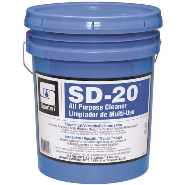 Spartan Chemical SD-20 Desengrasante Multiusos con Aroma a Cítricos - 5 galones - 002005