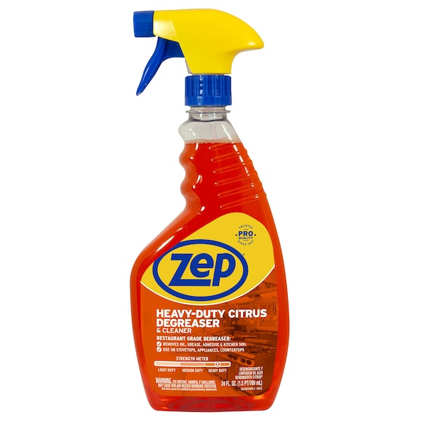 Zep Desengrasante y Limpiador de Cítricos de Alta Resistencia, 24 oz, 12 unidades - ZUCIT24