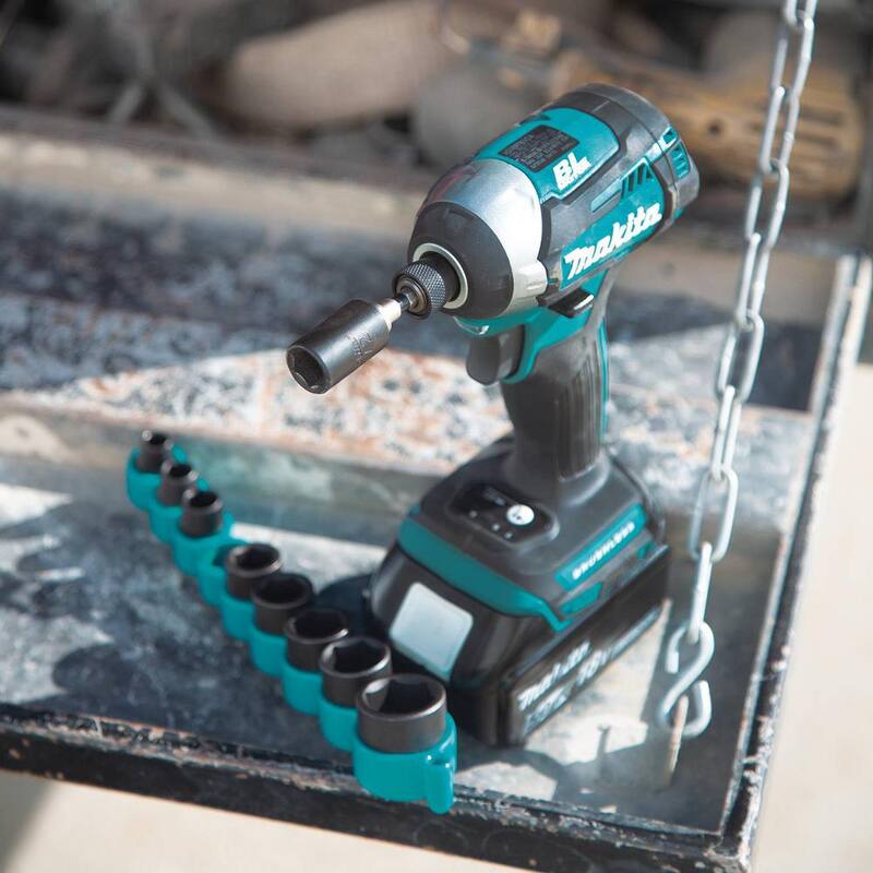 Juego de puntas y dados Makita IMPACT XPS SAE con SA estándar (10 piezas) - E-01672