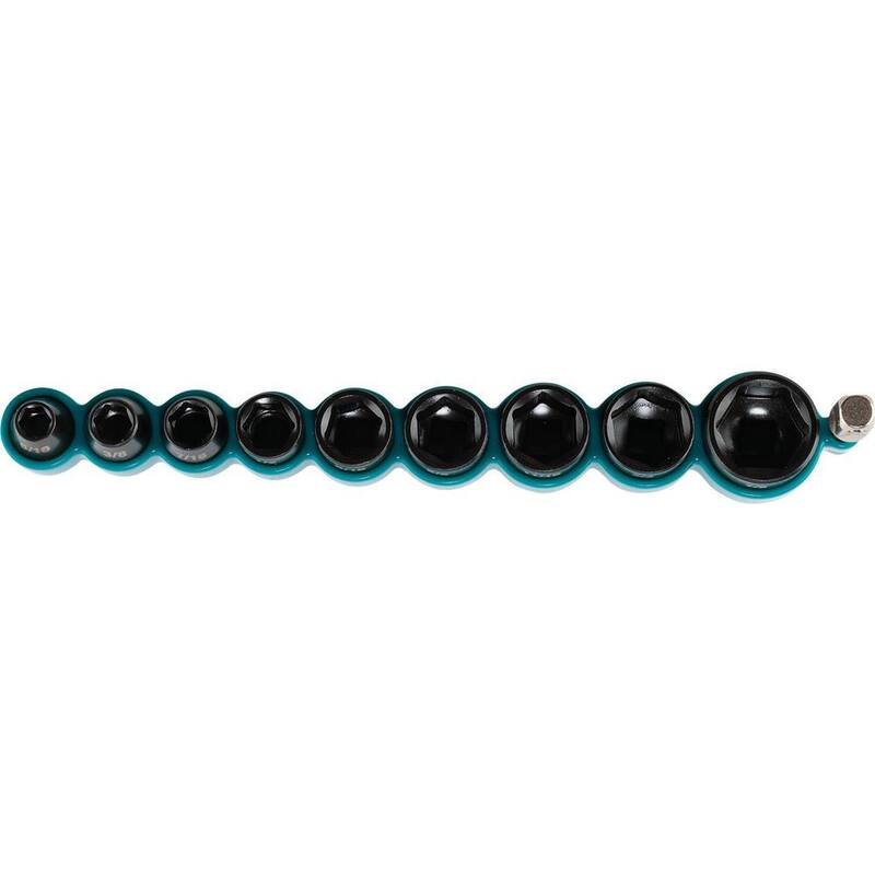 Juego de puntas y dados Makita IMPACT XPS SAE con SA estándar (10 piezas) - E-01672