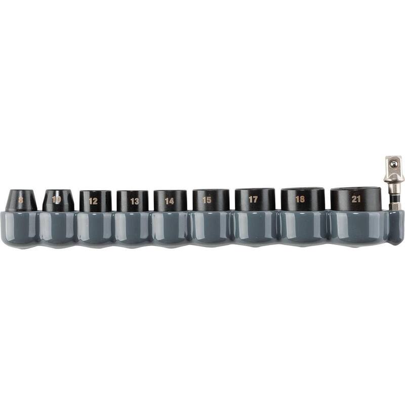 Juego de llaves de vaso Makita IMPACT XPS Métrico con Estándar SA (10 piezas) - E-01688