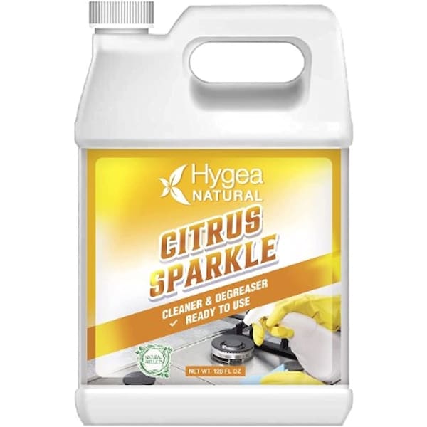 Hygea Natural Citrus Sparkle Desengrasante natural listo para usar galón 128 oz - HN-4054