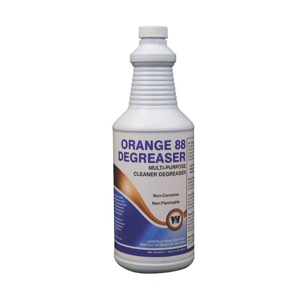 Desengrasante Orange 88 Warsaw Chemical, Aroma a Cítricos, 1 cuarto, 12 piezas - 20450-0000012