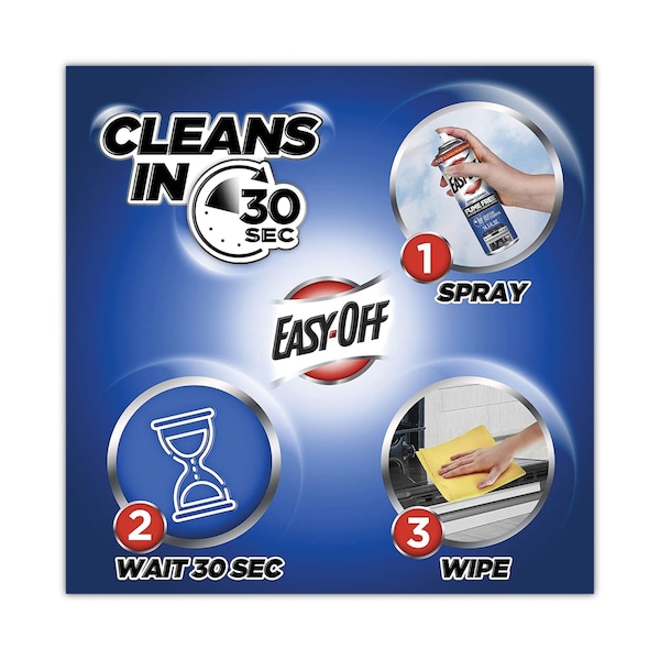 Desengrasante para horno sin humo Easy-Off, lata de aerosol de 14.5 oz, espuma, 12 unidades - 62338-87977